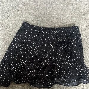 SHEIN Black Polka Dot Skirt
